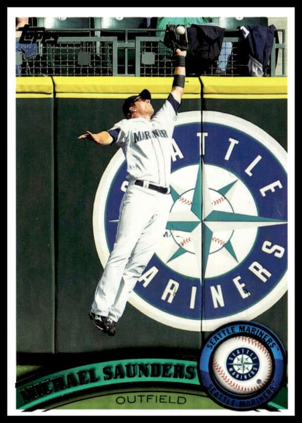 2011 Topps Michael Saunders #252 (Front)