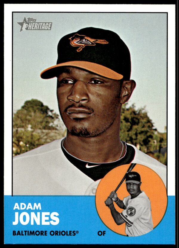 2012 Topps Heritage Adam Jones #319 (Front)