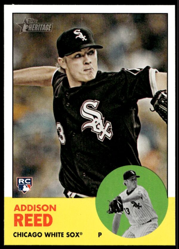 2012 Topps Heritage Addison Reed #223 (Front)