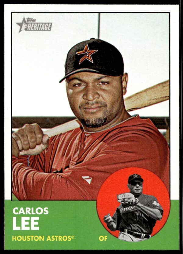 2012 Topps Heritage Carlos Lee #141 (Front)