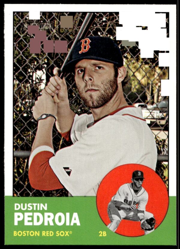 2012 Topps Heritage Dustin Pedroia #52 (Front)