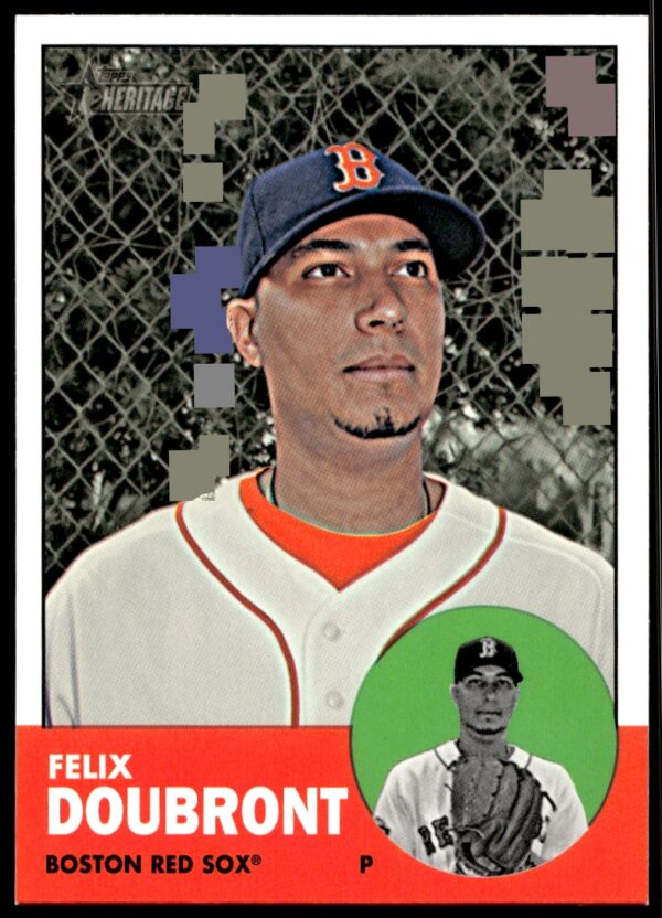 2012 Topps Heritage High Number Felix Doubront #H595 (Front)