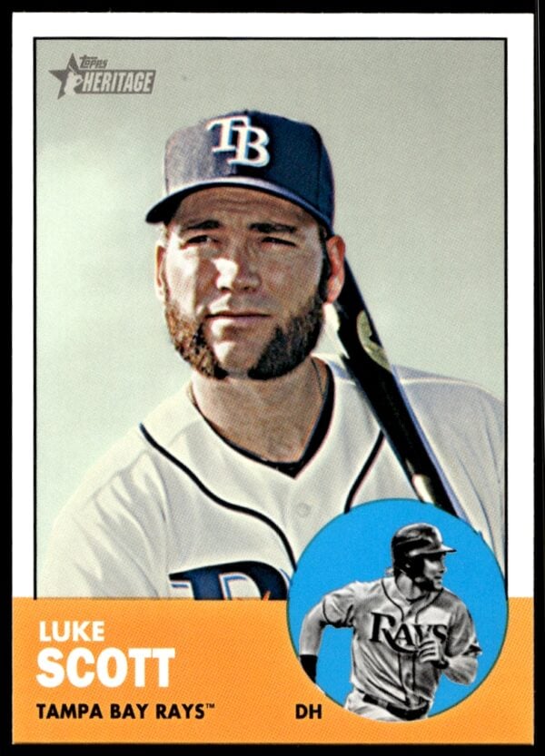 2012 Topps Heritage High Number Luke Scott #H662 (Front)