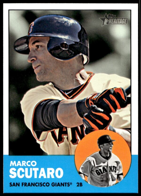 2012 Topps Heritage High Number Marco Scutaro #H670 (Front)