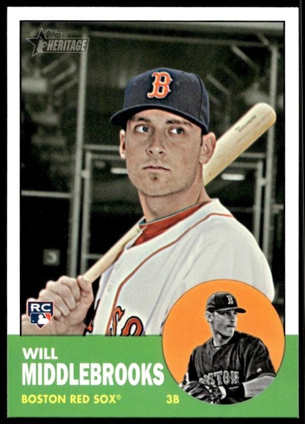 2012 Topps Heritage High Number Will Middlebrooks #H651 (Front)