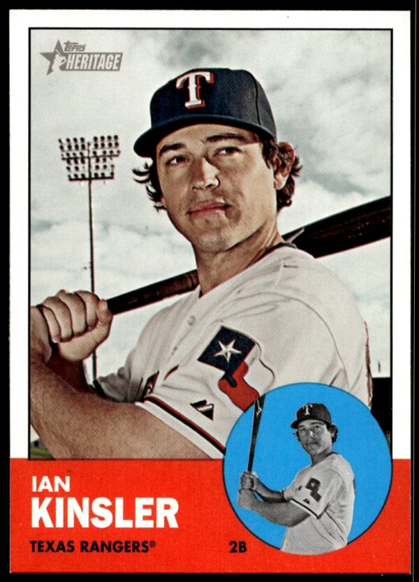 2012 Topps Heritage Ian Kinsler #408 (Front)