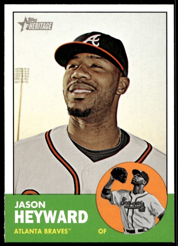 2012 Topps Heritage Jason Heyward #390 (Front)