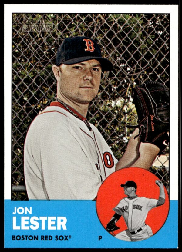 2012 Topps Heritage Jon Lester #76 (Front)