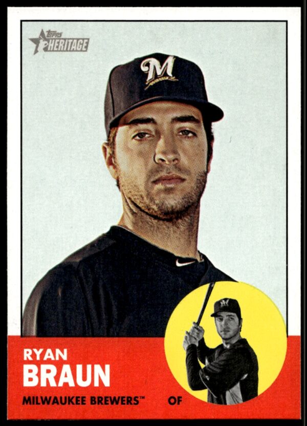 2012 Topps Heritage Ryan Braun #276 (Front)