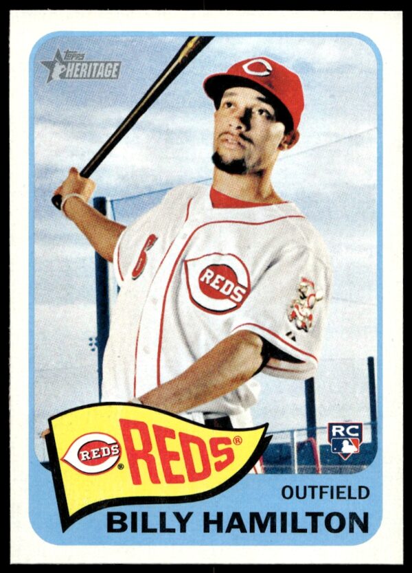 2014 Topps Heritage High Card Billy Hamilton #H525 (Front)