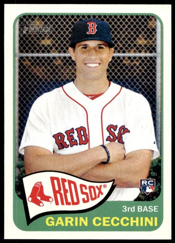 2014 Topps Heritage High Card Garin Cecchini #H520 (Front)