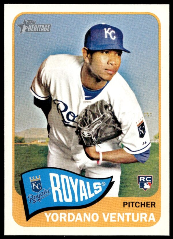 2014 Topps Heritage High Card Yordano Ventura #H583 (Front)