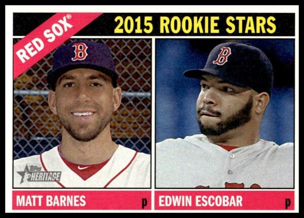 2015 Topps Heritage 2015 Rookie Stars (Edwin Escobar / Matt Barnes) #44 (Front)