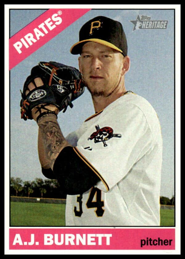 2015 Topps Heritage A.J. Burnett #520 (Front)