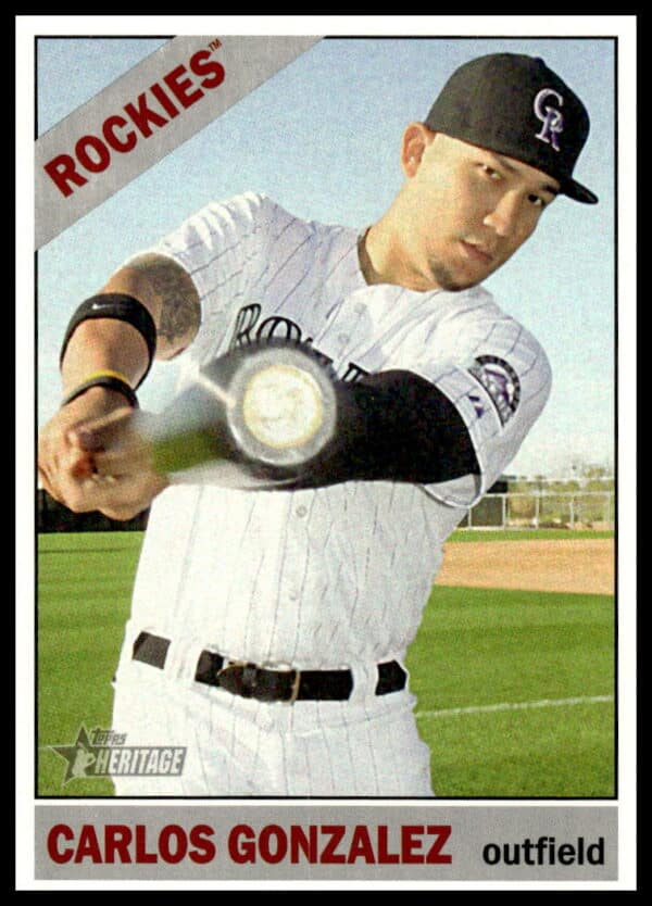 2015 Topps Heritage Carlos Gonzalez #439 (Front)