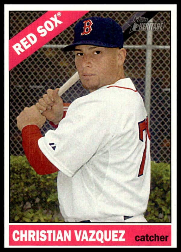 2015 Topps Heritage Christian Vazquez #391 (Front)