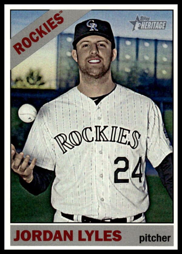 2015 Topps Heritage High Number Jordan Lyles #526 (Front)