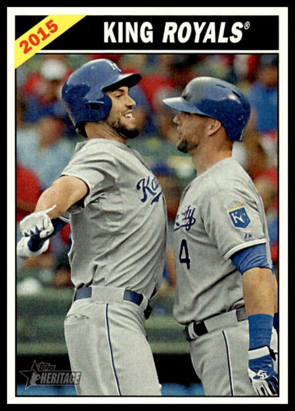 2015 Topps Heritage King Royals (Eric Hosmer / Alex Gordon) Combo Cards #CC-7 (Front)