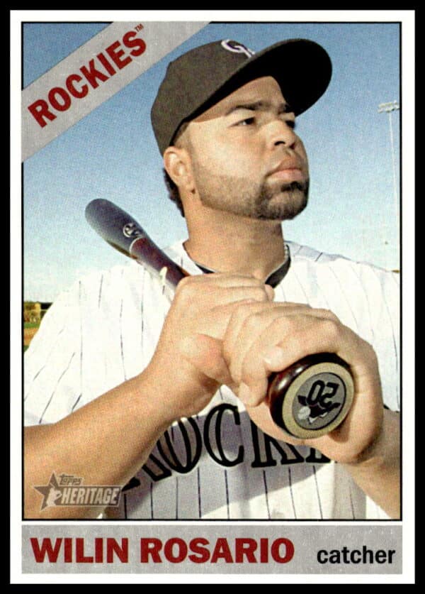 2015 Topps Heritage Wilin Rosario #93 (Front)