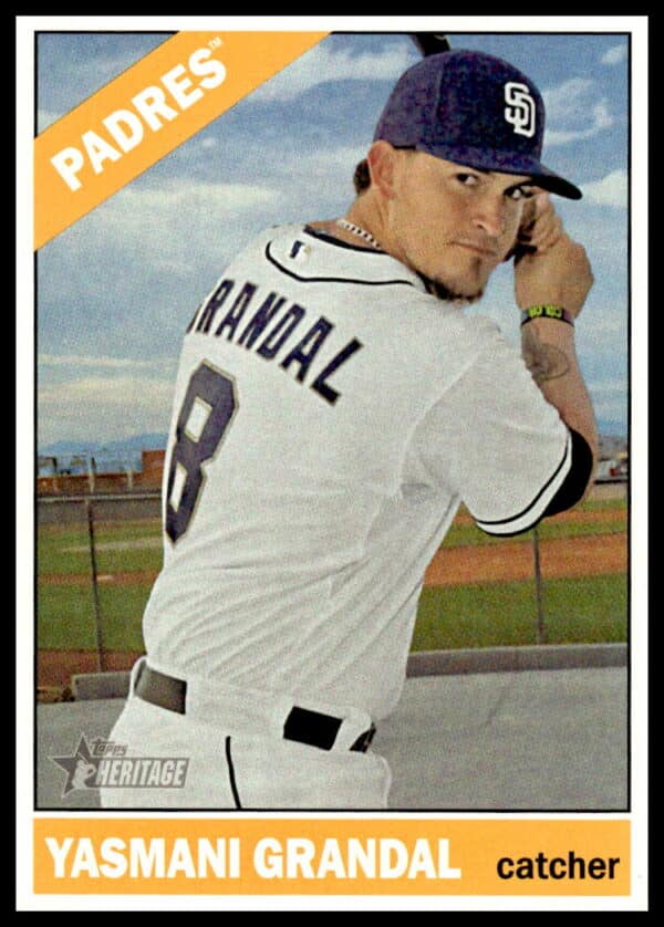 2015 Topps Heritage Yasmani Grandal #184 (Front)