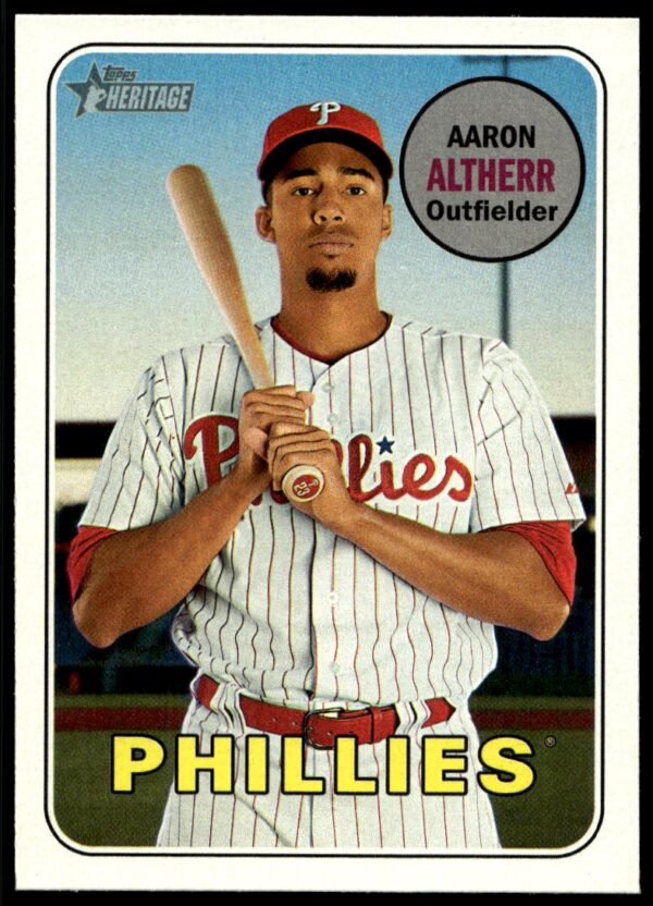 2018 Topps Heritage Aaron Altherr #329 (Front)