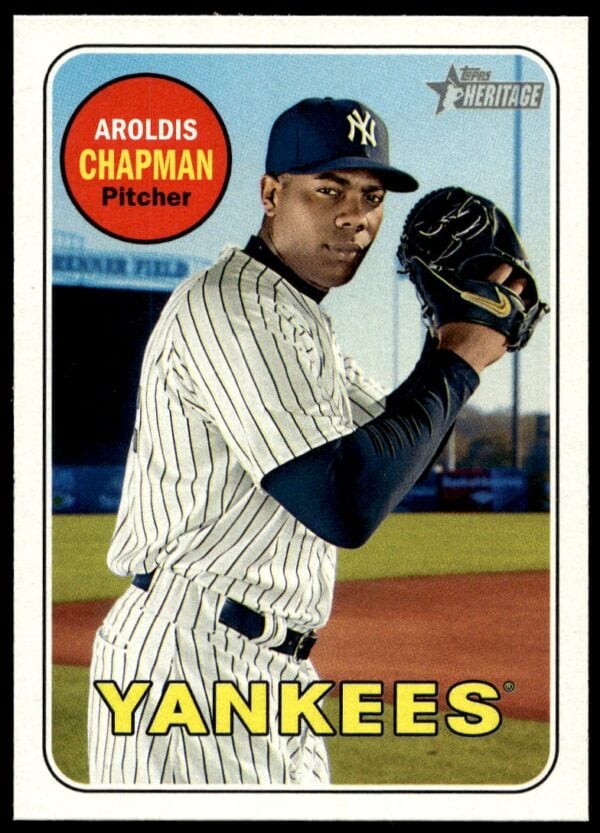 2018 Topps Heritage Aroldis Chapman #140 (Front)