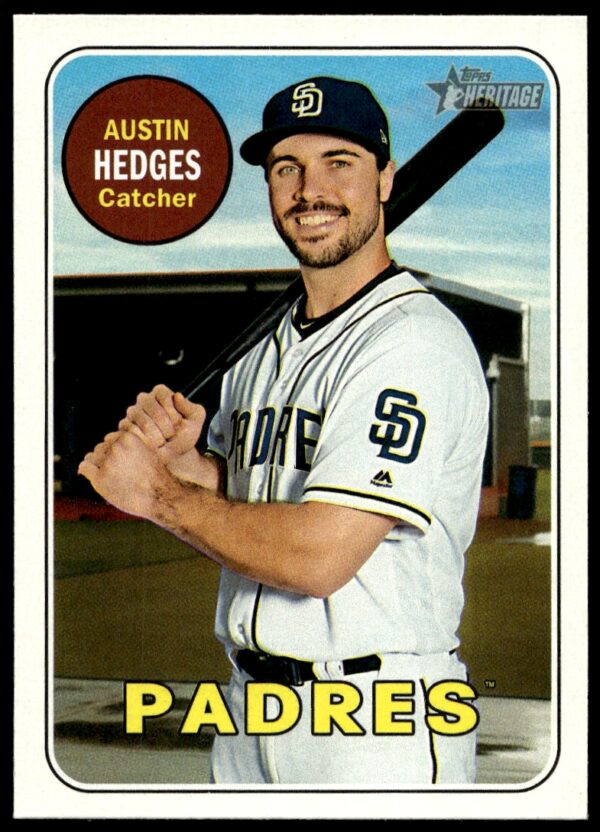 2018 Topps Heritage Austin Hedges #374 (Front)