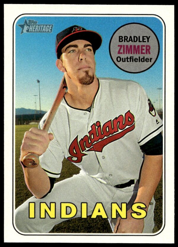 2018 Topps Heritage Bradley Zimmer #61 (Front)