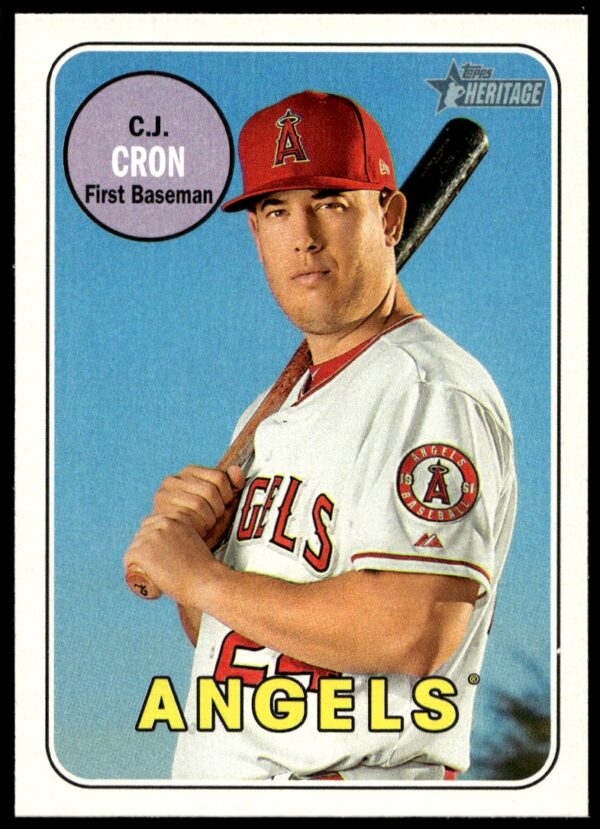 2018 Topps Heritage C.J. Cron #245 (Front)