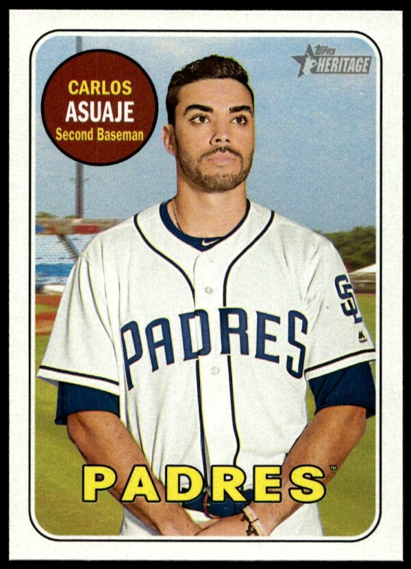 2018 Topps Heritage Carlos Asuaje #203 (Front)