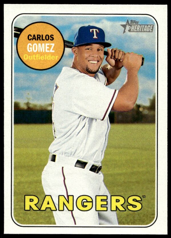 2018 Topps Heritage Carlos Gomez #400 (Front)