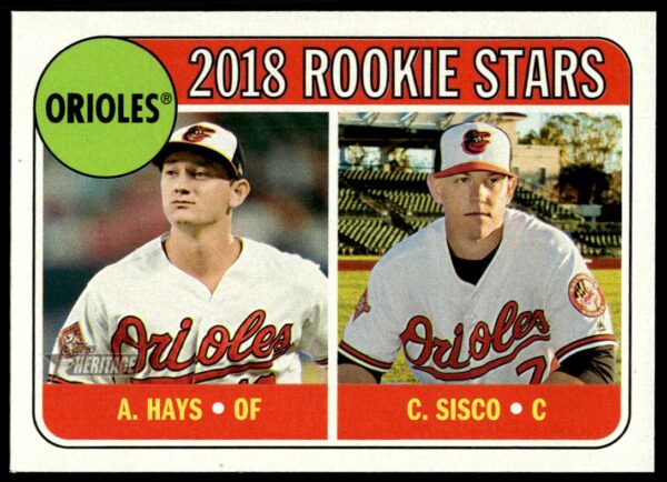 2018 Topps Heritage Chance Sisco / Austin Hays #66 (Front)