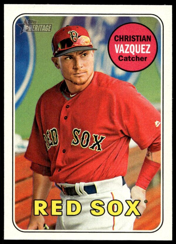 2018 Topps Heritage Christian Vazquez #271 (Front)