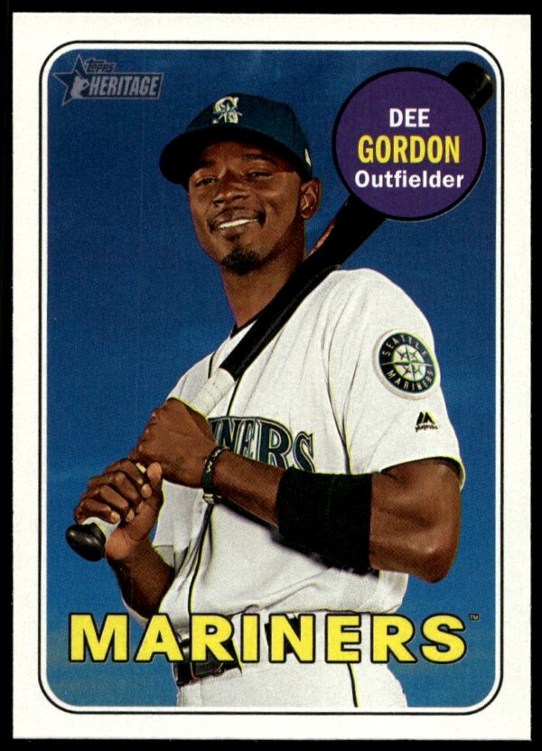 2018 Topps Heritage Dee Gordon #209 (Front)