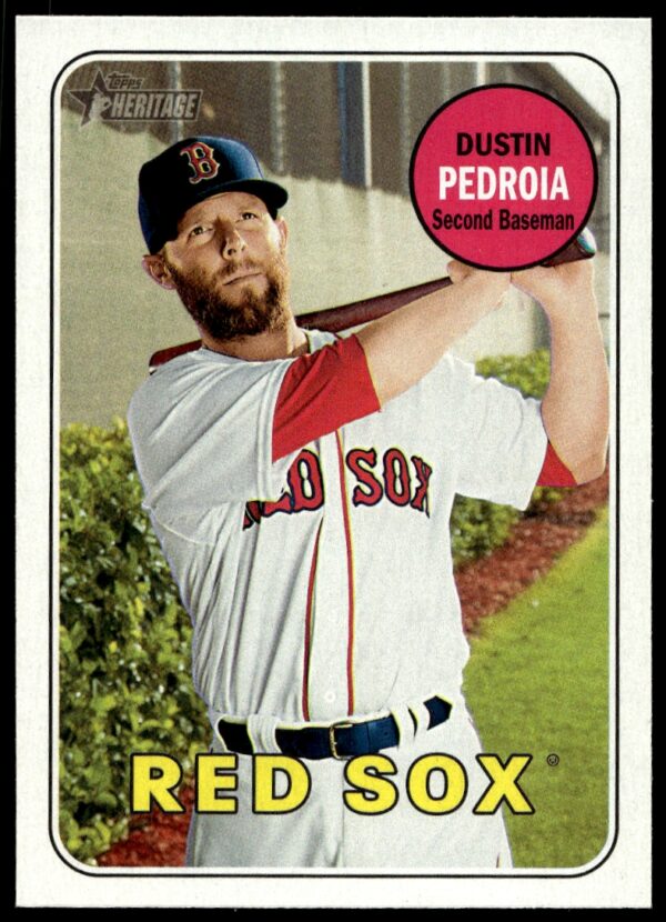 2018 Topps Heritage Dustin Pedroia #349 (Front)