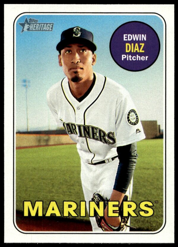 2018 Topps Heritage Edwin Diaz #102 (Front)