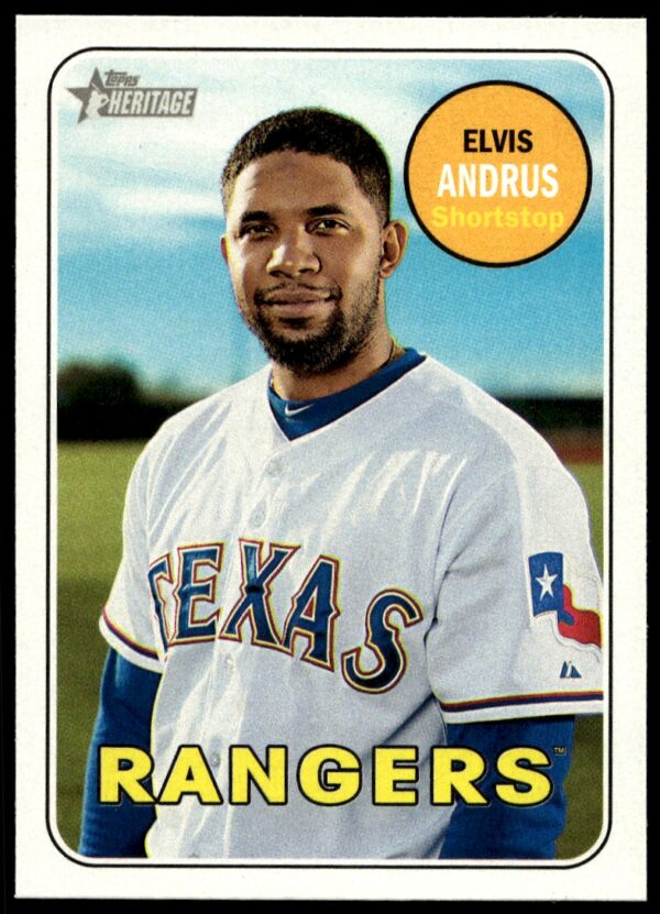 2018 Topps Heritage Elvis Andrus #153 (Front)