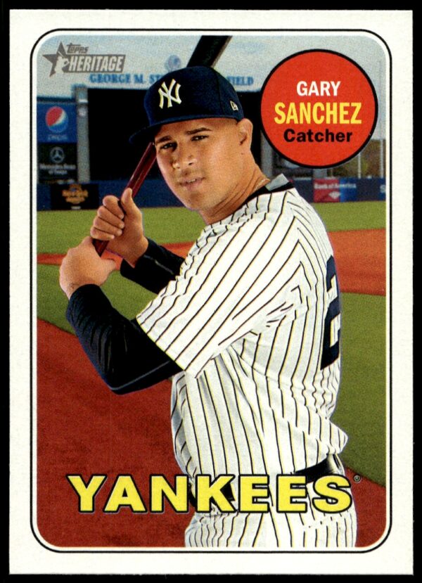 2018 Topps Heritage Gary Sanchez #191 (Front)