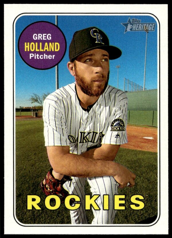 2018 Topps Heritage Greg Holland #76 (Front)