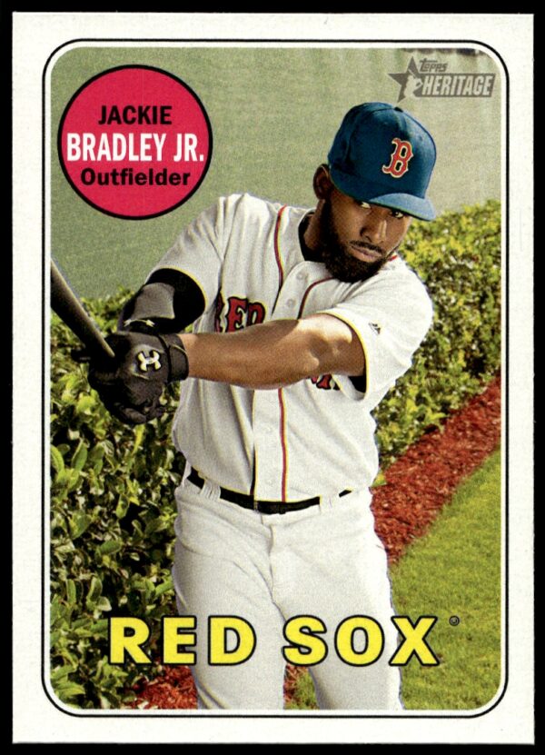 2018 Topps Heritage Jackie Bradley Jr. #391 (Front)