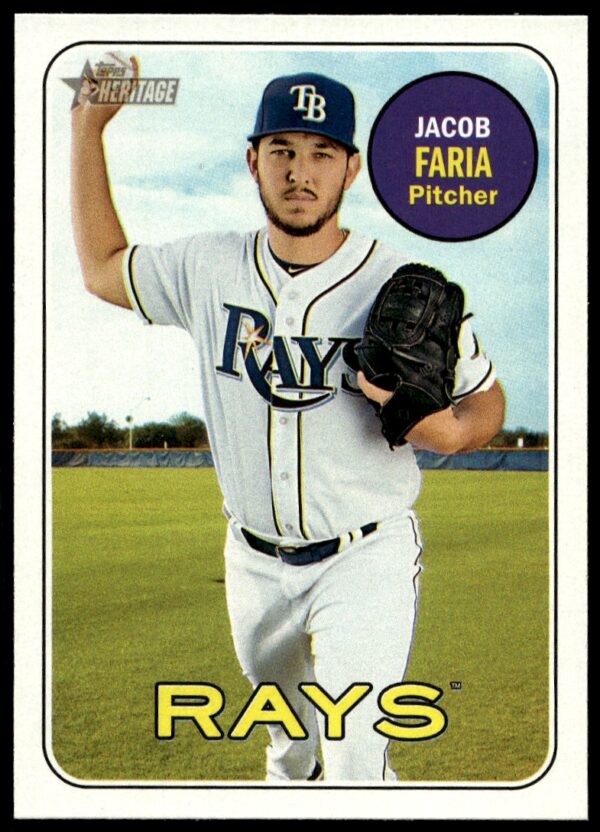 2018 Topps Heritage Jacob Faria #342 (Front)