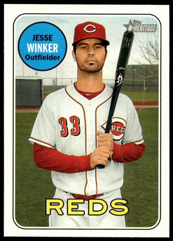 2018 Topps Heritage Jesse Winker #210 (Front)