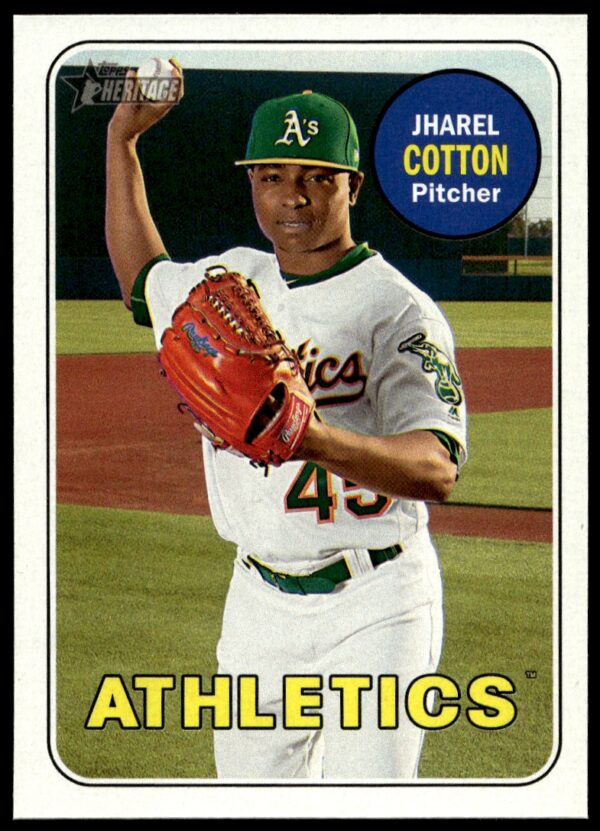 2018 Topps Heritage Jharel Cotton #147 (Front)