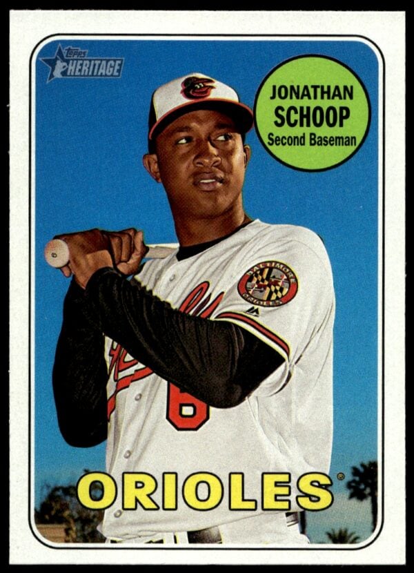 2018 Topps Heritage Jonathan Schoop #75 (Front)