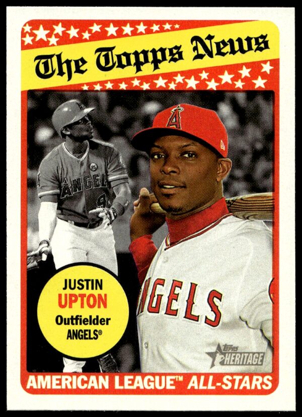 2018 Topps Heritage Justin Upton #103 (Front)