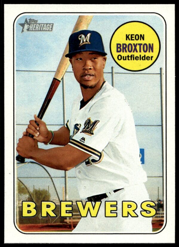 2018 Topps Heritage Keon Broxton #243 (Front)