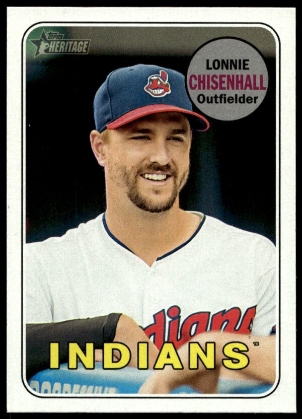 2018 Topps Heritage Lonnie Chisenhall #481 (Front)