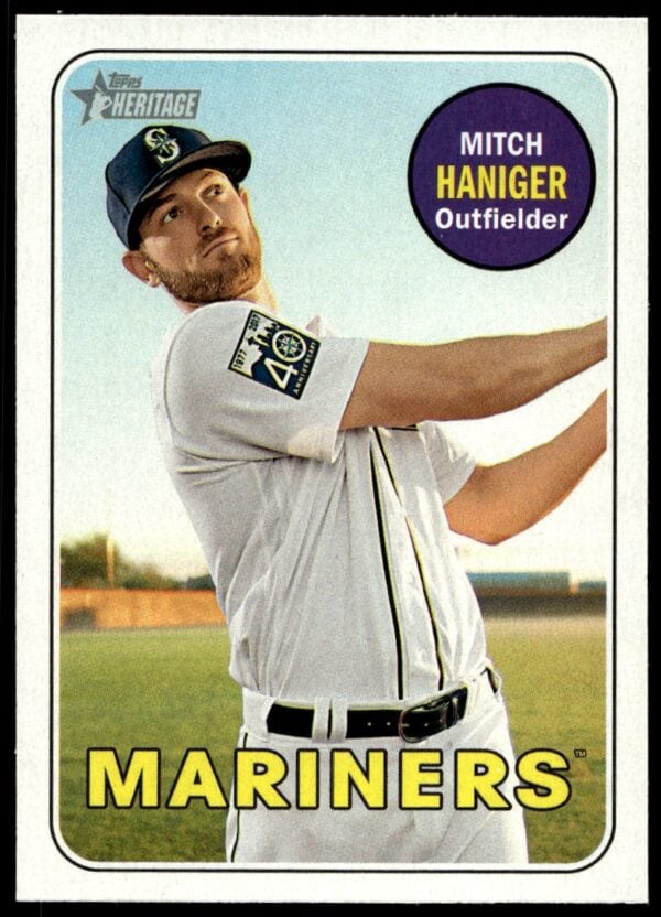 2018 Topps Heritage Mitch Haniger #21 (Front)