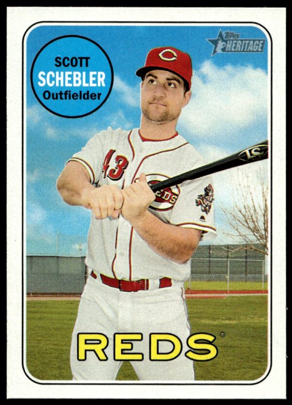 2018 Topps Heritage Scott Schebler #131 (Front)