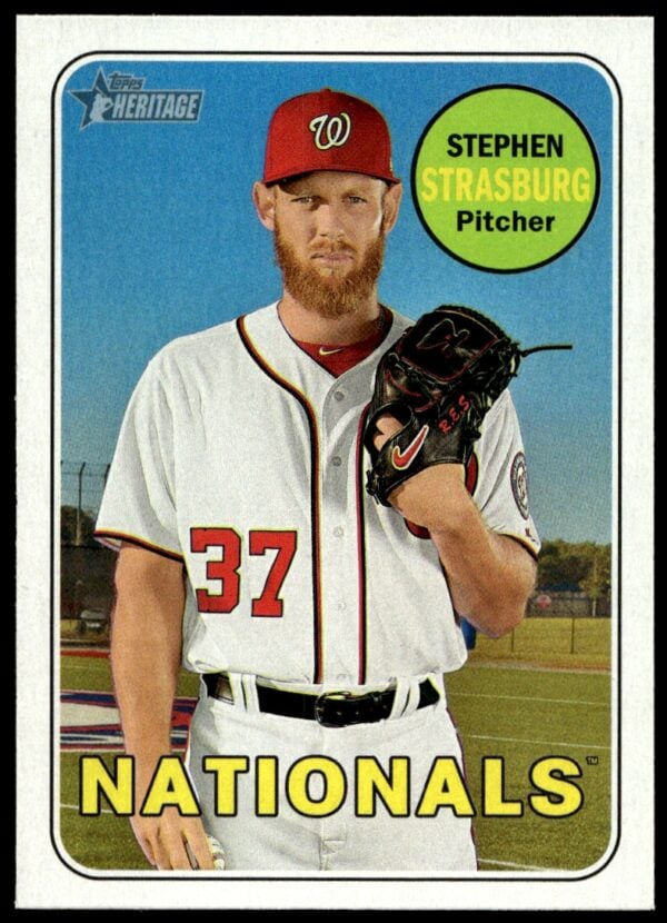 2018 Topps Heritage Stephen Strasburg #92 (Front)